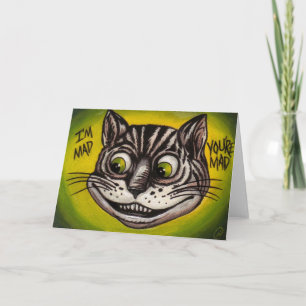 CHESHIRE CAT Alice in Wonderland Note Card