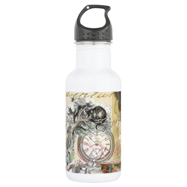 Cheshire Cat Alice Wonderland Classic 532 Ml Water Bottle (Front)