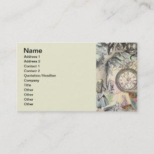 Cheshire Cat Alice Wonderland Classic Business Card