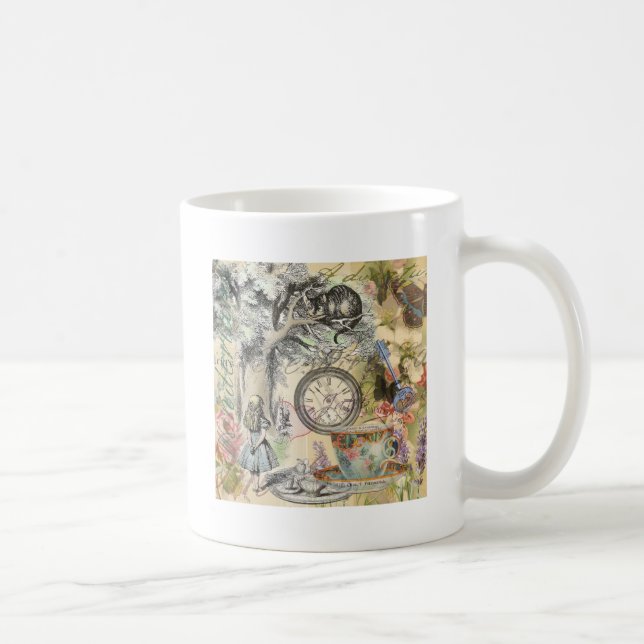 Cheshire Cat Alice Wonderland Classic Coffee Mug (Right)