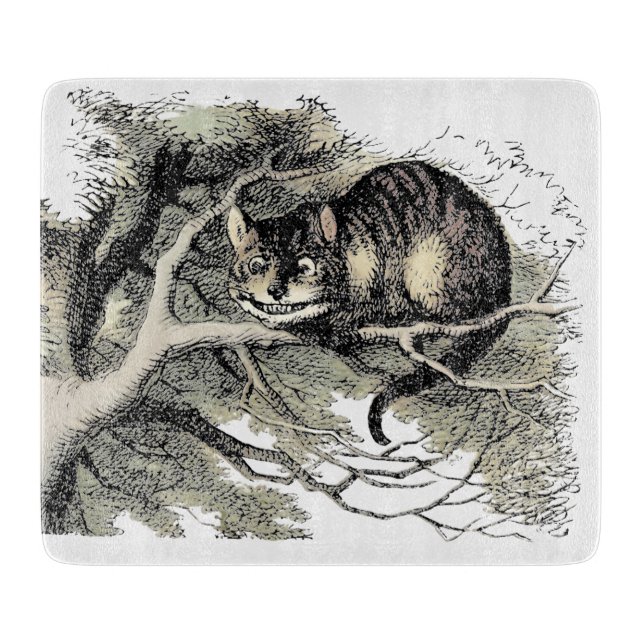 Cheshire Cat Alice Wonderland Classic Cutting Board (Front)