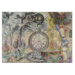 Cheshire Cat Alice Wonderland Classic Cutting Board