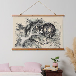 Cheshire Cat Alice Wonderland Classic Hanging Tapestry