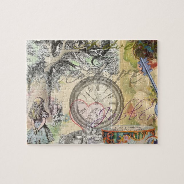 Cheshire Cat Alice Wonderland Classic Jigsaw Puzzle (Horizontal)