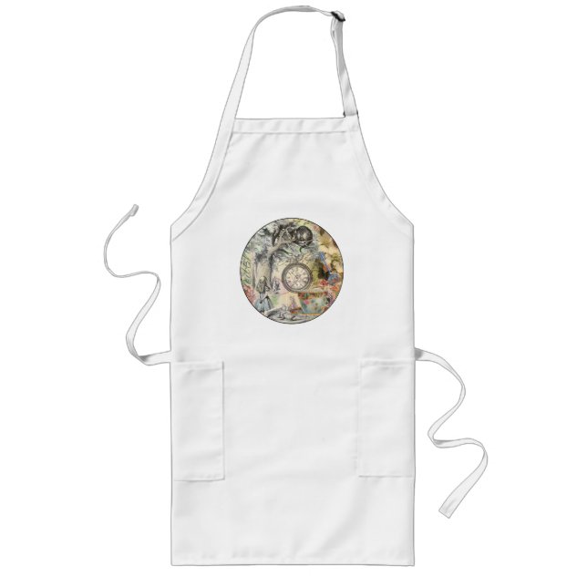 Cheshire Cat Alice Wonderland Classic Long Apron (Front)