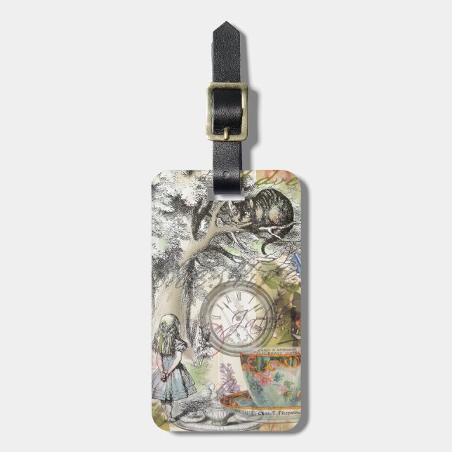 Cheshire Cat Alice Wonderland Classic Luggage Tag (Front Vertical)