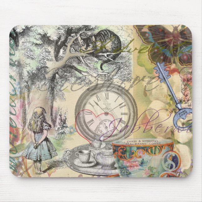 Cheshire Cat Alice Wonderland Classic Mouse Mat (Front)