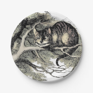 Cheshire Cat Alice Wonderland Classic Paper Plate