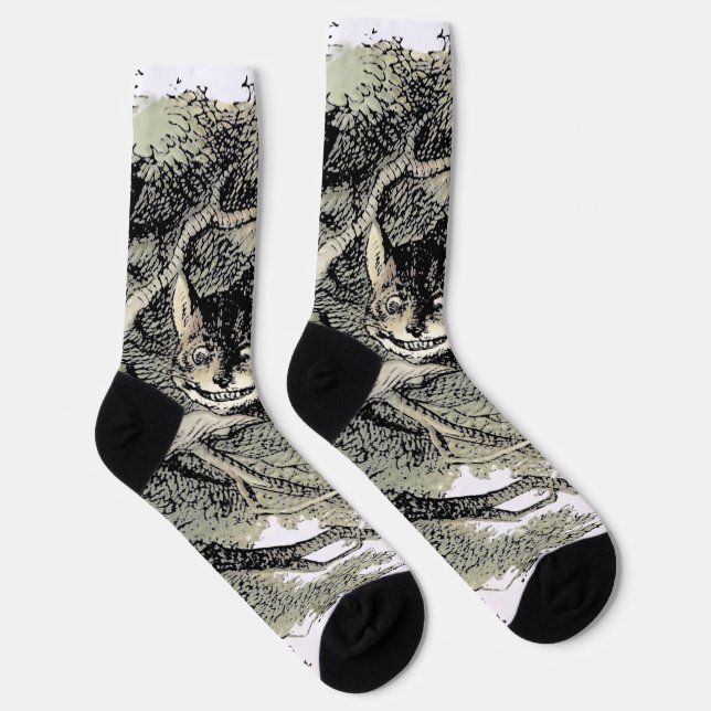 Cheshire Cat Alice Wonderland Classic Socks (Right)