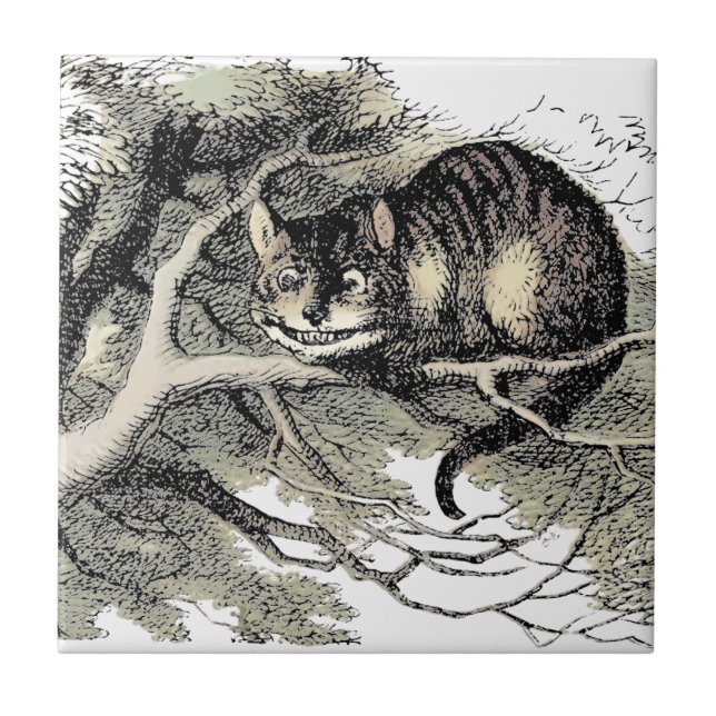 Cheshire Cat Alice Wonderland Classic Tile (Front)