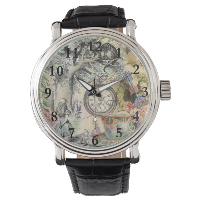 Cheshire Cat Alice Wonderland Classic Watch (Front)