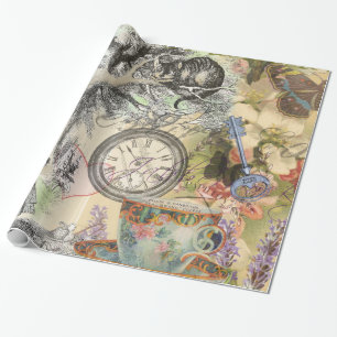 Cheshire Cat Alice Wonderland Classic Wrapping Paper