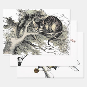 Cheshire Cat Alice Wonderland Classic Wrapping Paper Sheet