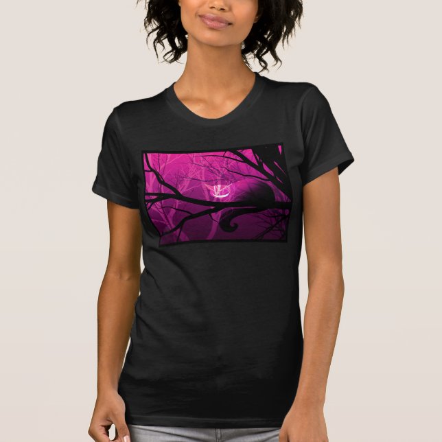 Cheshire Cat Among Trees T-Shirt (Front)