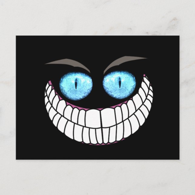Cheshire Cat - Blue Eyes Post Card (Front)