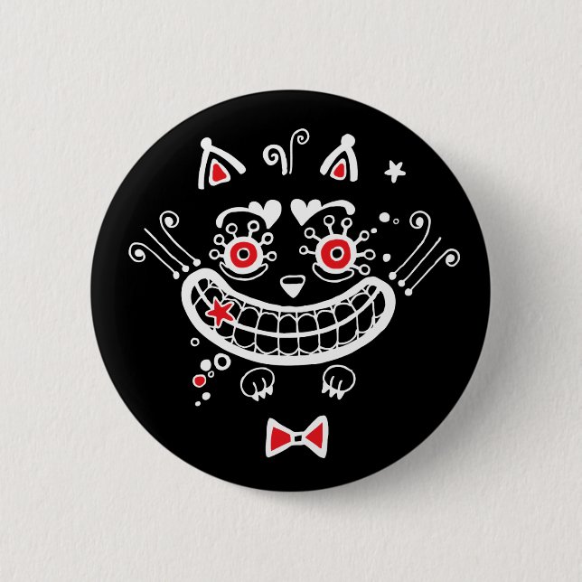 Cheshire Cat Button (Front)
