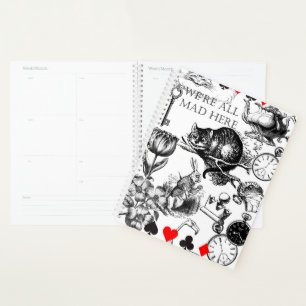 cheshire cat classic alice in wonderland art planner