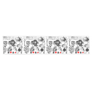 cheshire cat classic alice in wonderland art short table runner