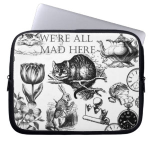 cheshire cat classic alice in wonderland character laptop sleeve