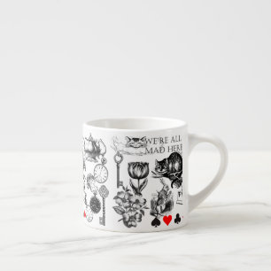 Cheshire Cat classic alice in wonderland mad Espresso Cup