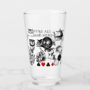 Cheshire Cat classic alice in wonderland mad Glass