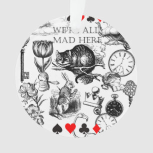 Cheshire Cat classic alice in wonderland mad Ornament