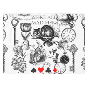 Cheshire Cat classic alice in wonderland mad Tablecloth