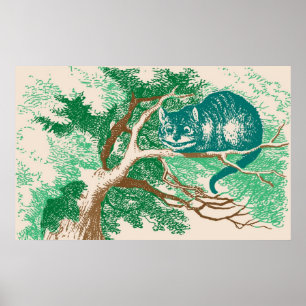 Cheshire Cat Colour Poster