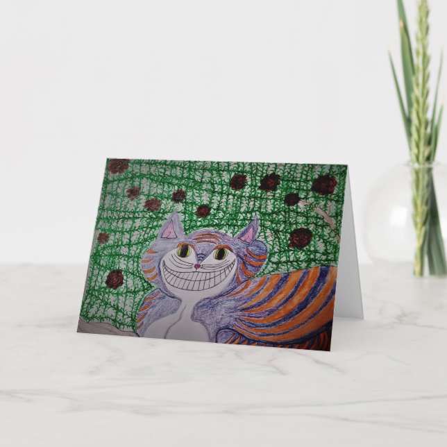 "Cheshire Cat" Congratulatory Card (Front)
