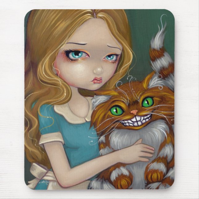 "Cheshire Cat Cuddle" Mousepad (Front)