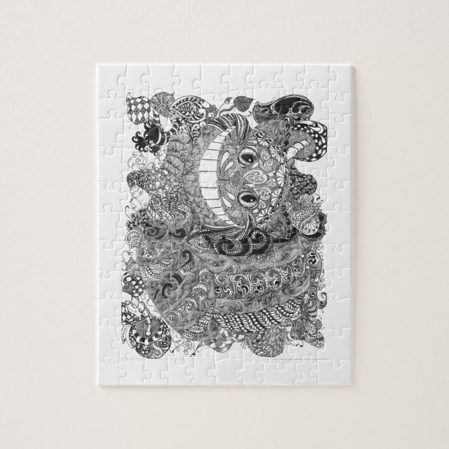 Cheshire Cat Design Jigsaw Puzzle (Vertical)