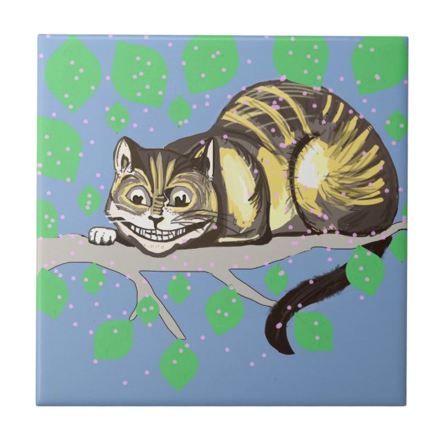 Cheshire Cat Drawing Tile (Front)