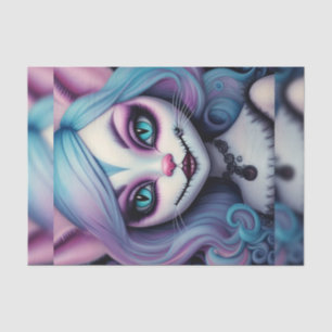 Cheshire Cat Girl Wonderland Decoupage Paper 