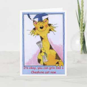 Cheshire Cat Grin - Graduation Card