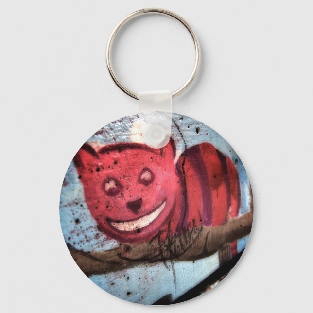 Cheshire Cat Grin Key Ring (Front)