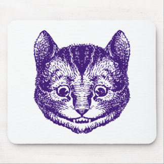 Cheshire Cat Inked Purple Mouse Mat