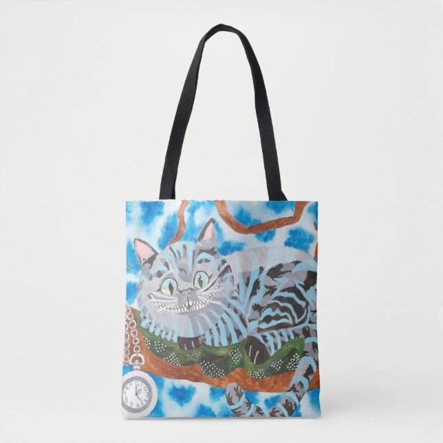Cheshire Cat Medium Tote Bag (Front)