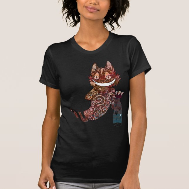 Cheshire Cat Mushroom Jar T-Shirt (Front)