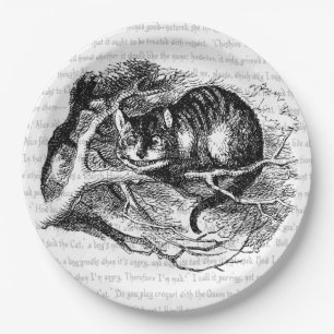 Cheshire Cat Paper Plate