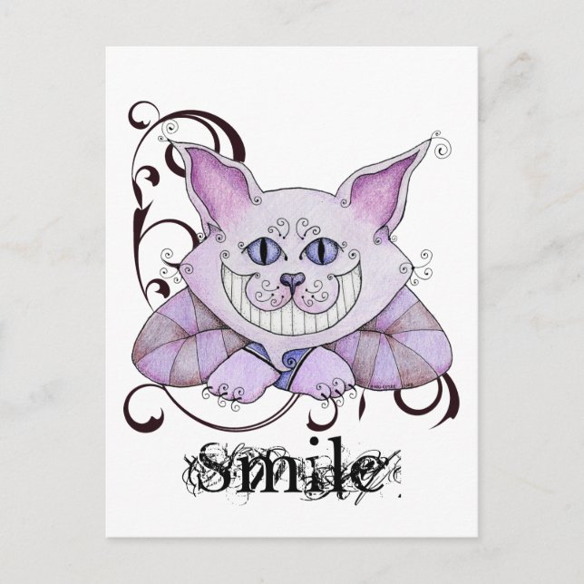 Cheshire Cat Postcard (Front)