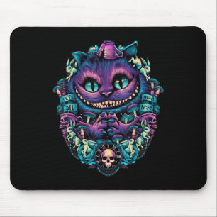 Cheshire Cat Shirt Alice In Wonderland Graphic Mouse Mat