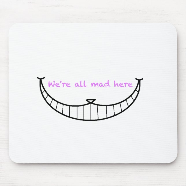 Cheshire Cat Smile Mouse Mat (Front)