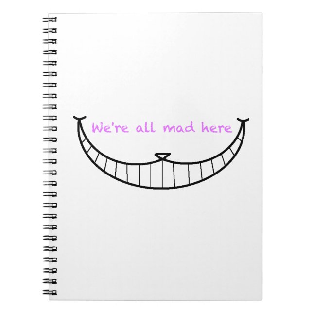 Cheshire Cat Smile Notebook (Front)