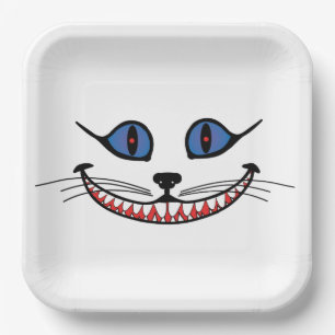 Cheshire Cat Smile Paper Plate