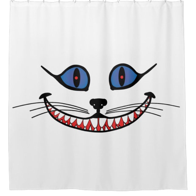 Cheshire Cat Smile  PERSONALIZE Shower Curtain (Front)