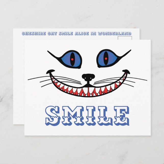 Cheshire Cat Smile  Postcard (Front/Back)