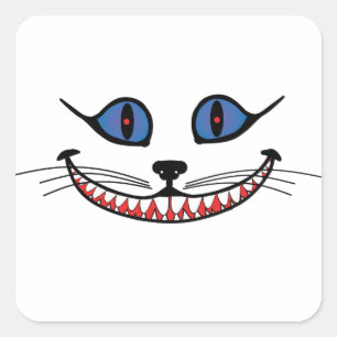 Cheshire Cat Smile  Square Sticker