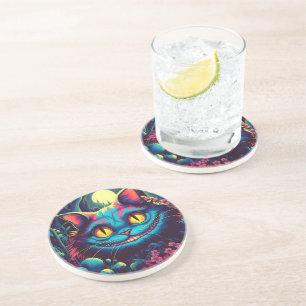 Cheshire Cat Smiling Alice in Wonderland  Coaster