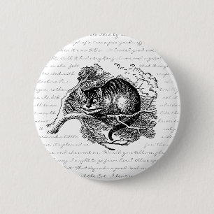 Cheshire Cat - We're all mad here 6 Cm Round Badge