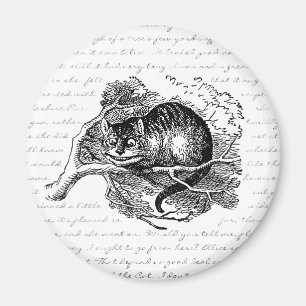 Cheshire Cat - We're all mad here Magnet
